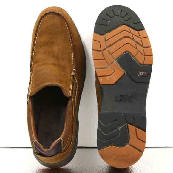 Johnston & Murphy XC4 Brown Leather Loafers - Size 12 - Picture 11 of 16